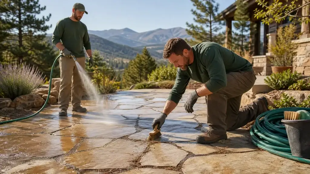 Flagstone Patios in Colorado: Everyday Maintenance That Prevents Damage