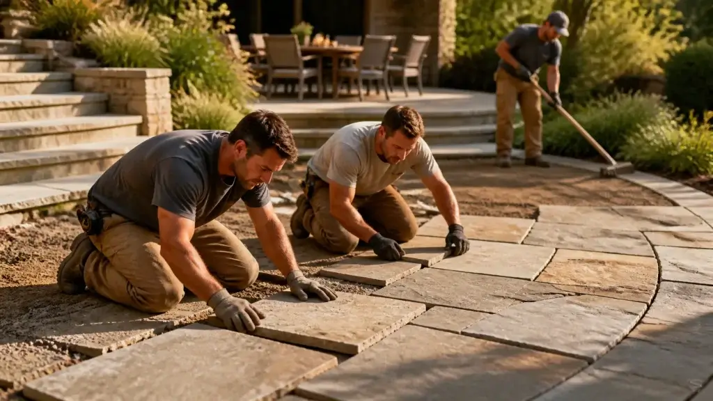Monument Flagstone Patio Installation for Late-Summer Entertaining