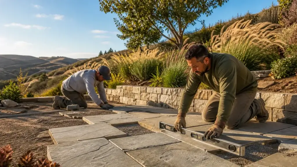 Monument Flagstone Patios That Handle Wind, Sun, and Slope