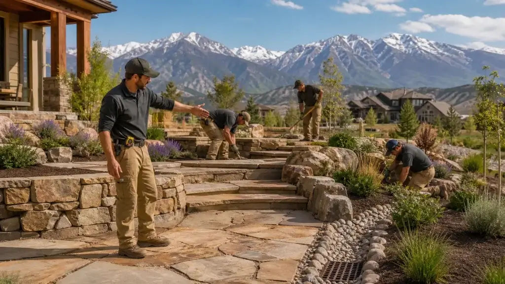 Situation-Specific Flagstone Patios for Colorado’s Sloped Yards