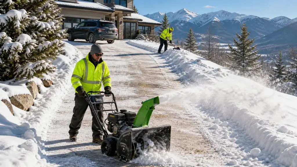 Snow Removal Mistakes Colorado Homeowners Overlook on Steep Driveways