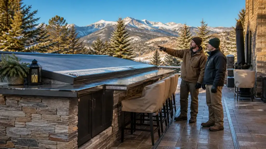 Why Outdoor Bars in Monument Need Snow-Smart Design