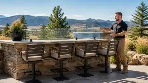 Wind-Smart Outdoor Bars for Monument Colorado Backyards