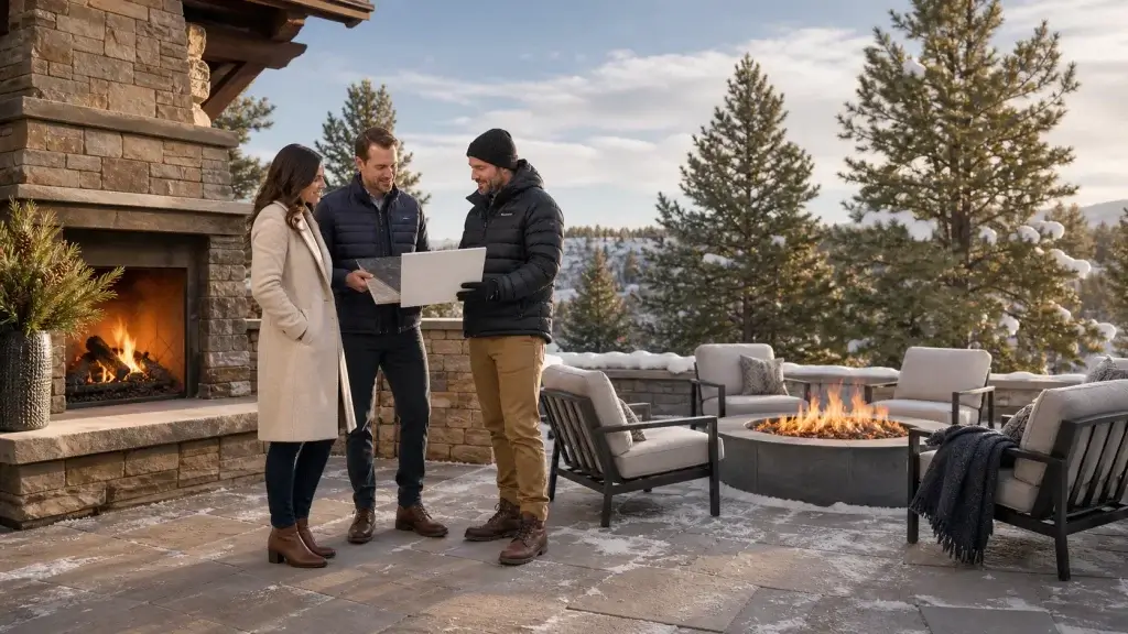 Outdoor Fireplace Vs. Fire Pit for Monument Winter Entertaining